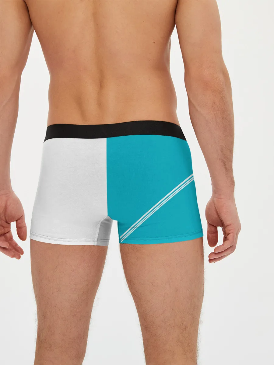 Мужские трусы боксеры / Годжо Сатору бирюзовый Магическая битва