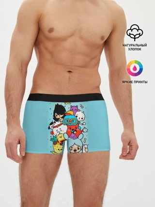 Мужские трусы боксеры / Toca Boca | Тока бока персонажи из игры