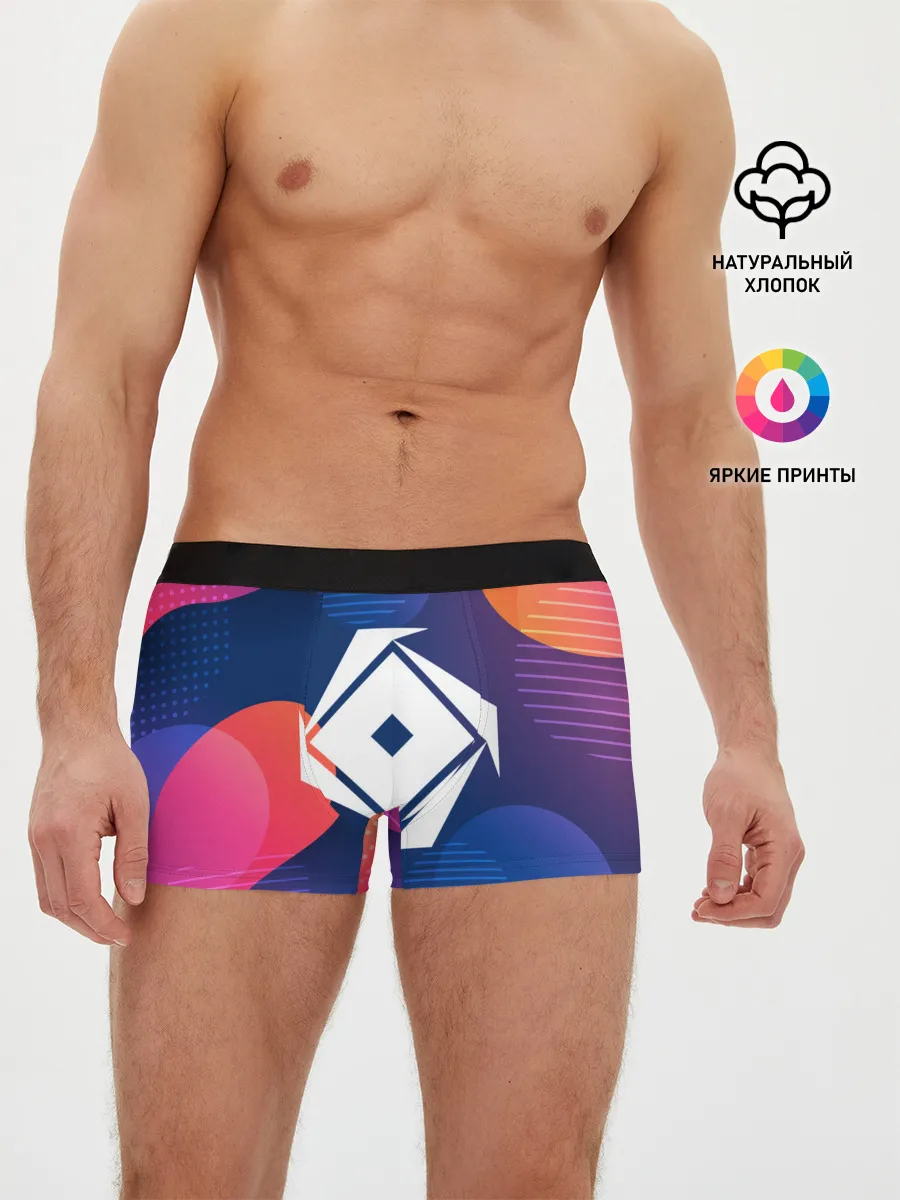 Мужские трусы боксеры / РОБЛОКС ЛОГО | LOGO