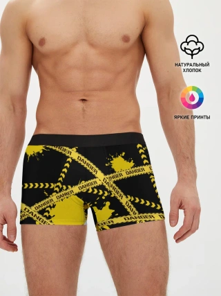 Мужские трусы боксеры / Лента DANGER