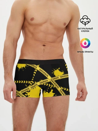 Мужские трусы боксеры / Лента DANGER