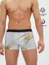 Мужские трусы боксеры / Золото на белом