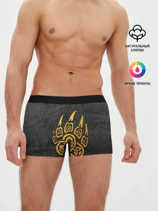Мужские трусы боксеры / Золотая медвежья лапа