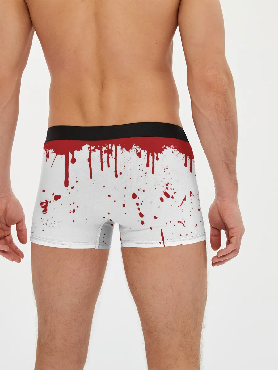 Мужские трусы боксеры / ИГРА В КАЛЬМАРА ПЕРСОНАЖ 067 КРОВЬ