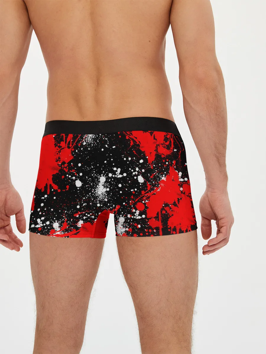 Мужские трусы боксеры / Free Fire: Брызги и капли красок.
