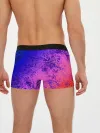 Мужские трусы боксеры / Абстрактный пурпурно-синий