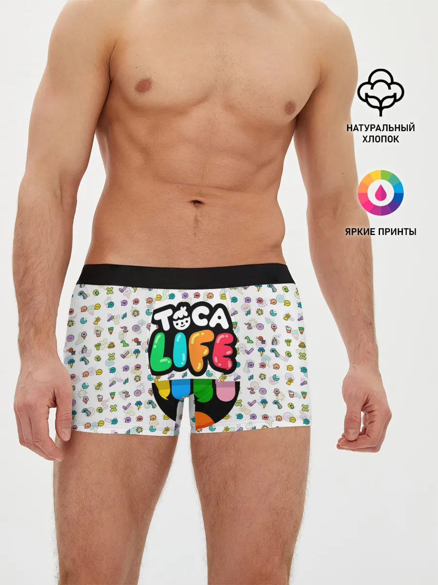Мужские трусы боксеры / Toca Boca | Тока Бока | Паттерн
