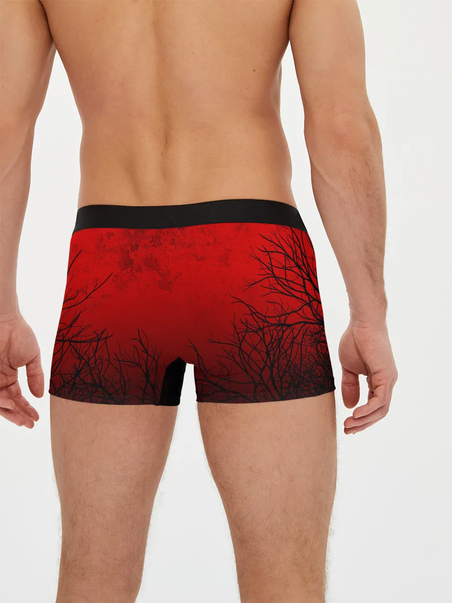 Мужские трусы боксеры / СИРЕНОГОЛОВЫЙ В ТЁМНОМ ЛЕСУ