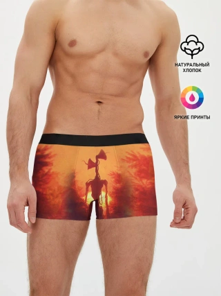 Мужские трусы боксеры / СИРЕНОГОЛОВЫЙ НА ЗАКАТЕ