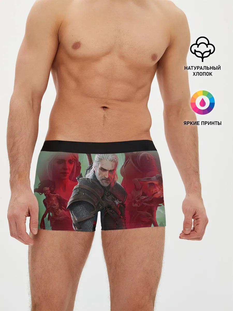 Мужские трусы боксеры / ВЕДЬМАК | THE WITCHER | ГЕРАЛЬТ С МЕЧОМ