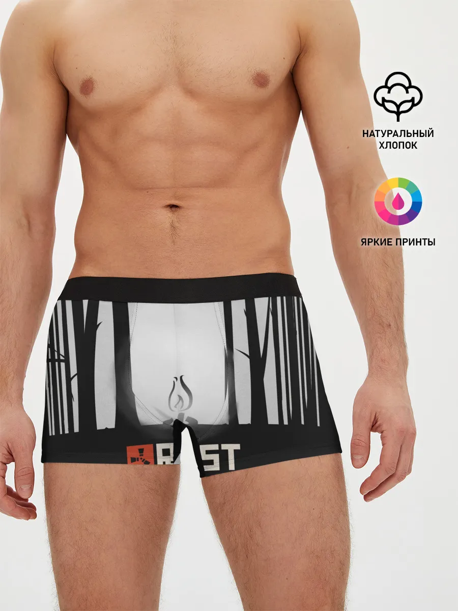 Мужские трусы боксеры / Огонёк из Раста
