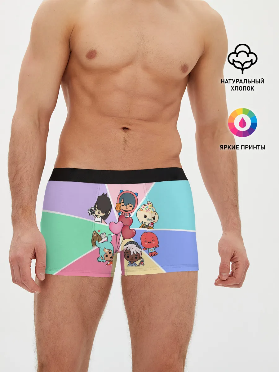 Мужские трусы боксеры / TOCA BOCA WORLD HEROES / ТОКА БОКА