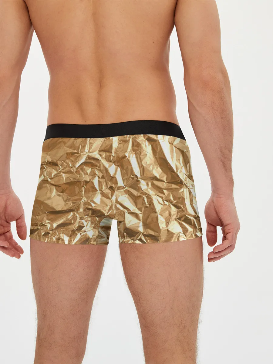 Мужские трусы боксеры / Мятая Фольга