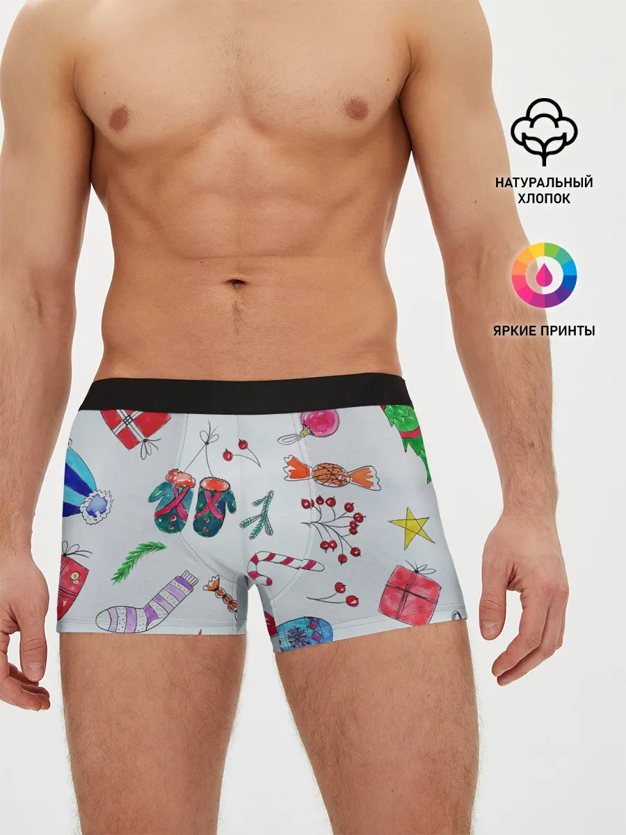 Мужские трусы боксеры / шарики фонарики