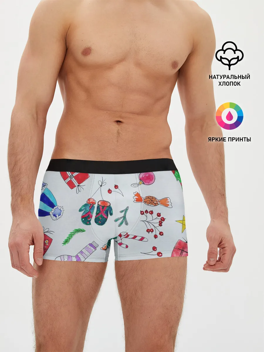 Мужские трусы боксеры / шарики фонарики