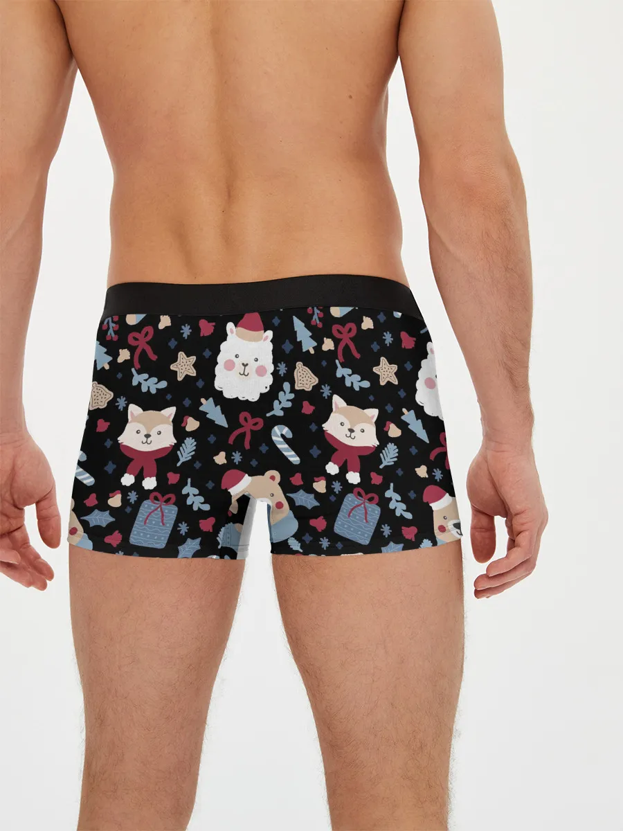 Мужские трусы боксеры / Забавный Новый Год