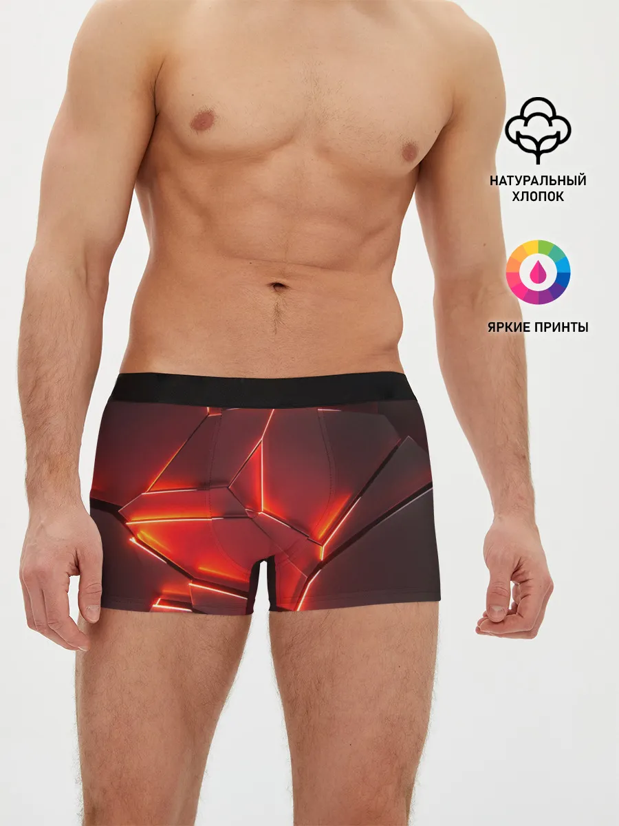 Мужские трусы боксеры / ПЛИТЫ НА НЕОНЕ