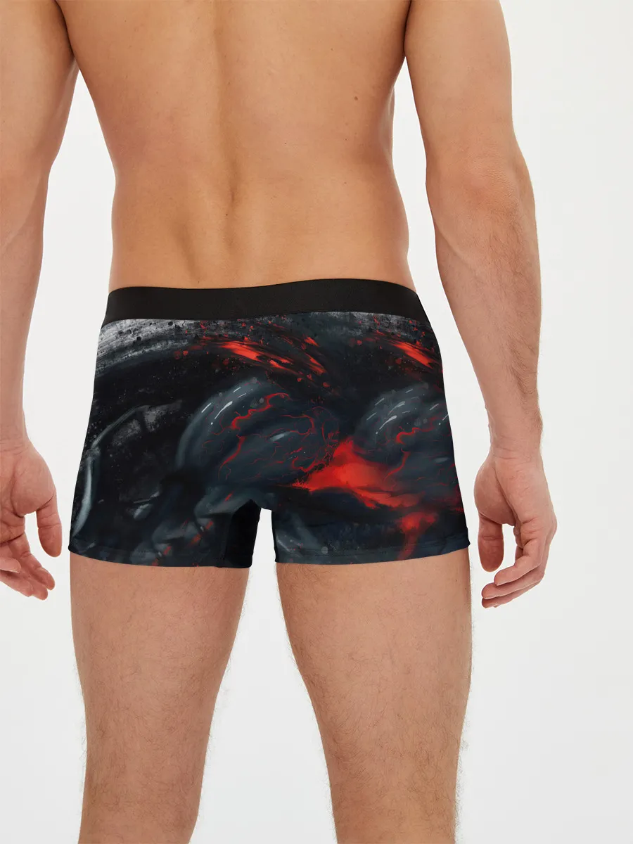 Мужские трусы боксеры / ЧЁРНЫЙ СИМБИОТ / ГРАНЖ / BLACK MONSTER