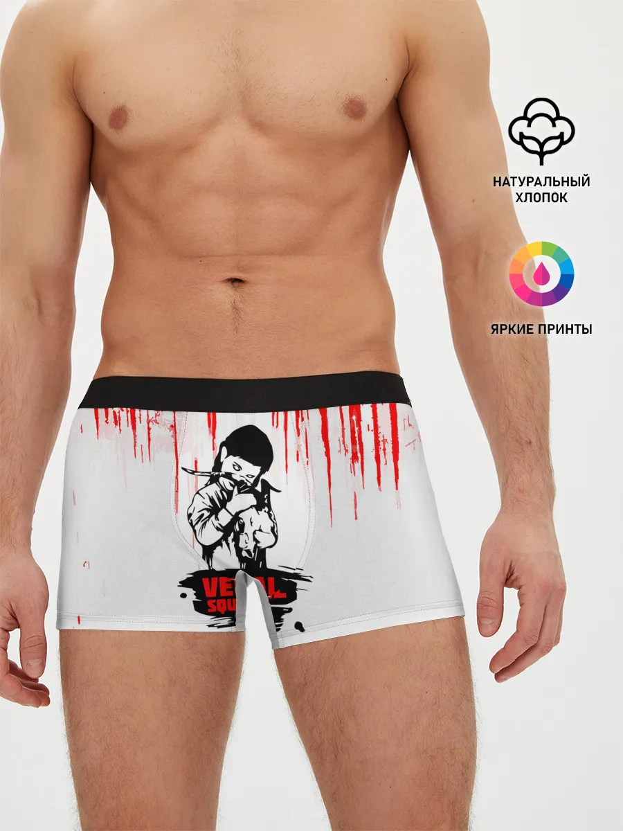 Мужские трусы боксеры / velial squad девочка дьявол