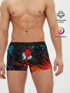 Мужские трусы боксеры / Cyberpunk 2077 Цветные брызги.