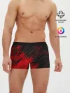 Мужские трусы боксеры / ЧЁРНО КРАСНЫЕ КРАСКИ | RED BLACK STRIPES