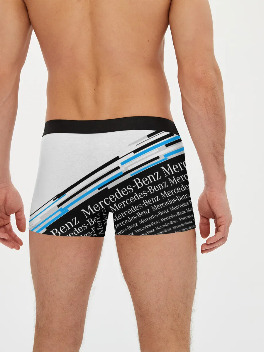 Мужские трусы боксеры / MERCEDES-BENZ / МЕРСЕДЕС-БЕНЗ / BLUE