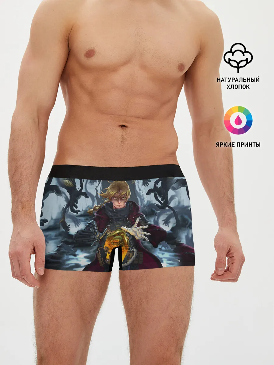 Мужские трусы боксеры / СТАЛЬНОЙ АЛХИМИК DEATH STRANDING STYLE