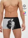 Мужские трусы боксеры / ИНЬ ЯНЬ ВОЛКИ ЧЁРНО БЕЛЫЙ
