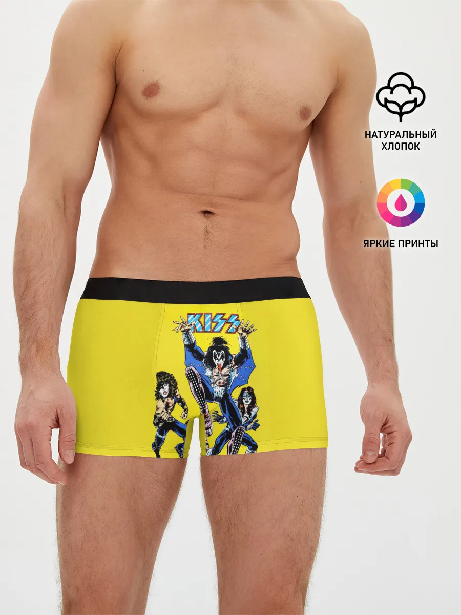 Мужские трусы боксеры / Комикс Кисс