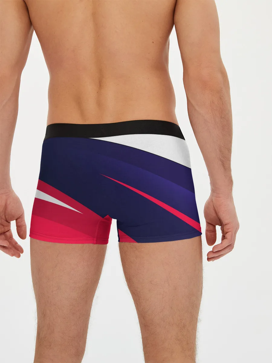 Мужские трусы боксеры / MITSUBISHI ТРИКОЛОР