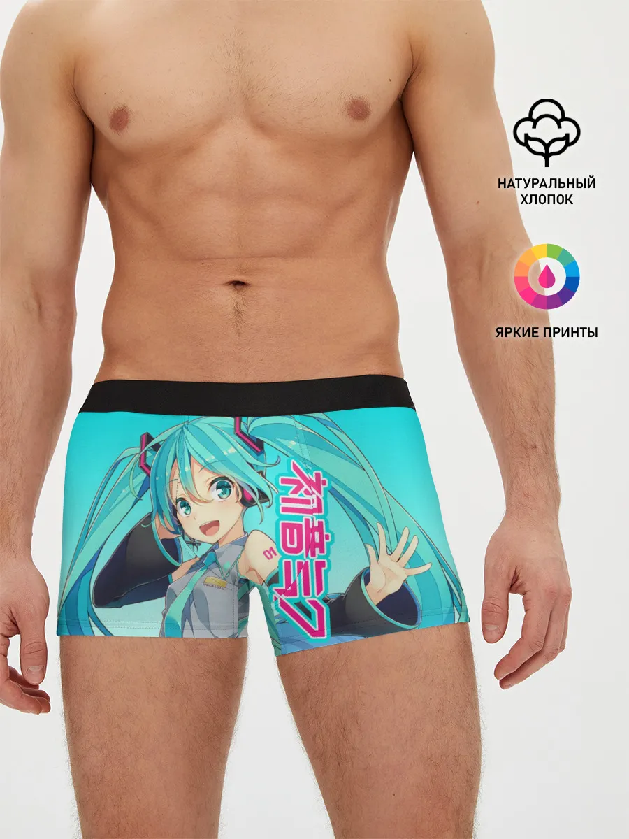 Мужские трусы боксеры / Hatsune Miku / Мику Хацунэ