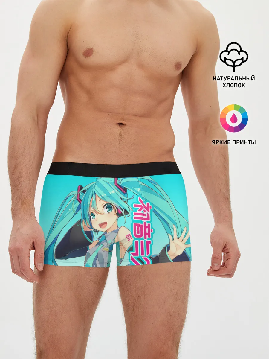 Мужские трусы боксеры / Hatsune Miku / Мику Хацунэ