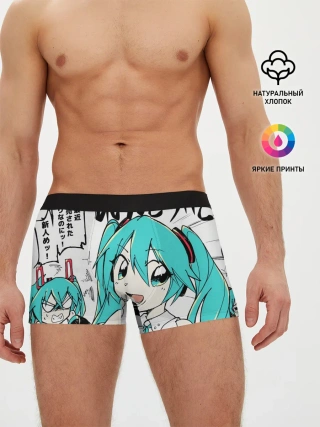 Мужские трусы боксеры / Hatsune Miku