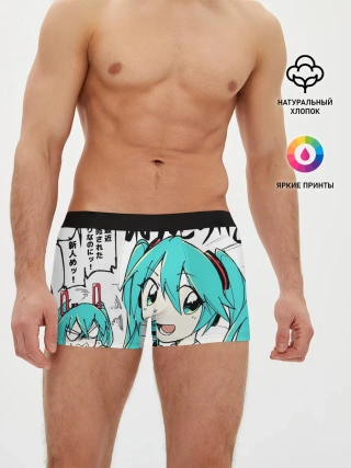 Мужские трусы боксеры / Hatsune Miku