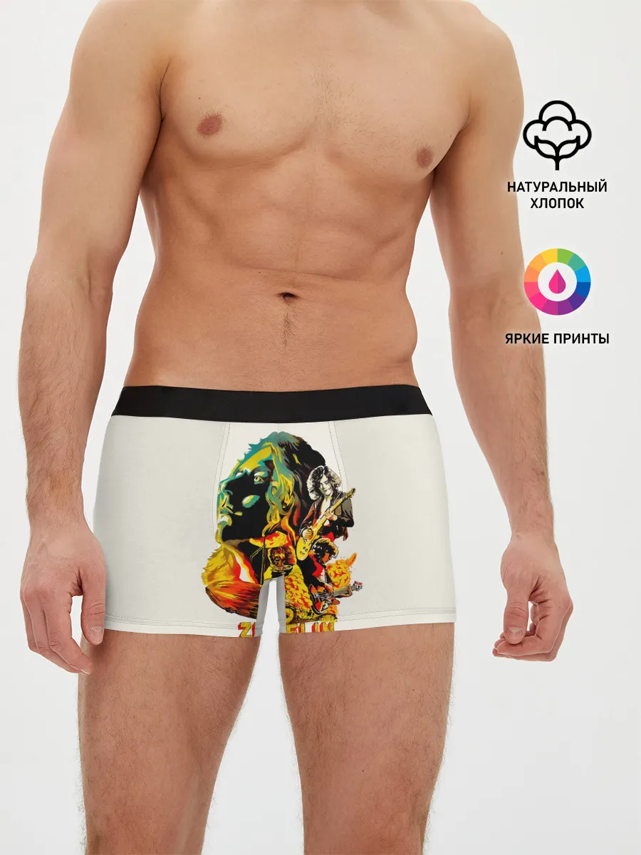 Мужские трусы боксеры / Группа Led Zeppelin арт
