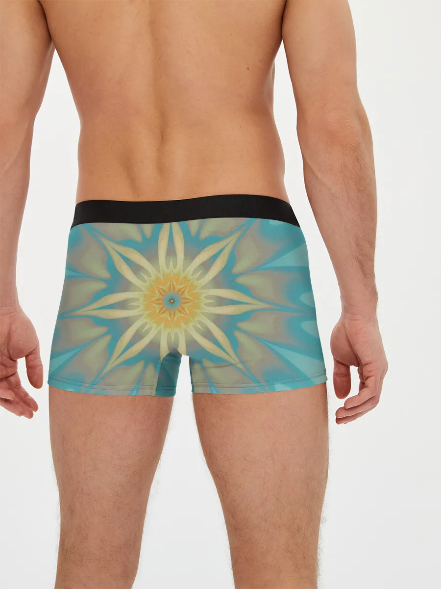 Мужские трусы боксеры / Летнее солнце. Абстракция.