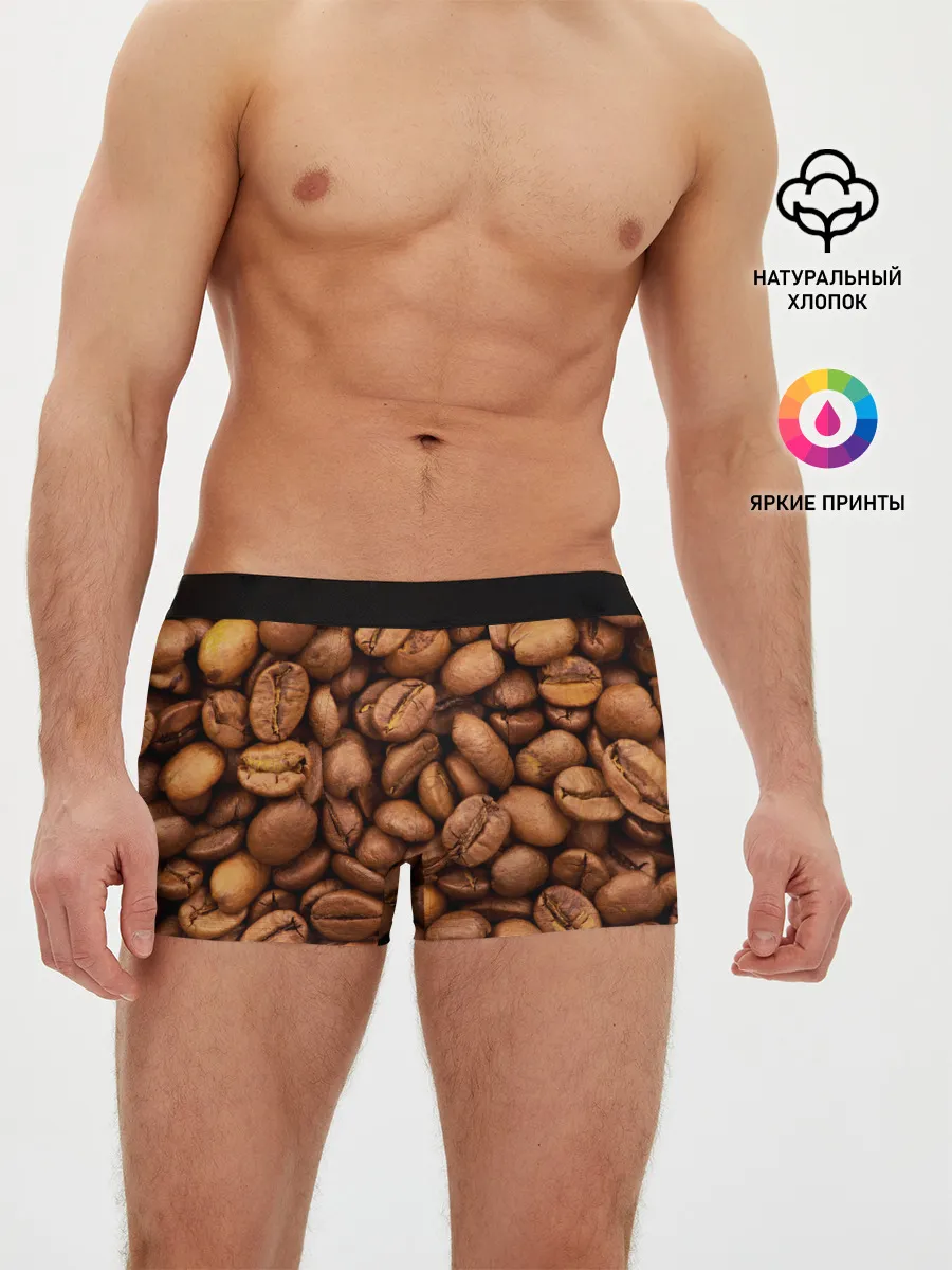 Мужские трусы боксеры / Кофе 3D