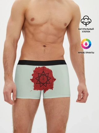 Мужские трусы боксеры / Пентаграмма Slipknot