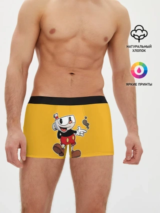 Мужские трусы боксеры / CUPHEAD | КАПХЕД