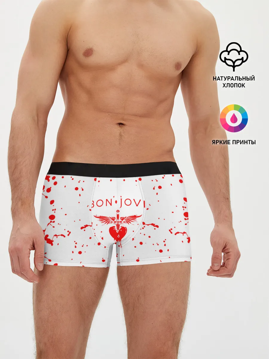 Мужские трусы боксеры / bon jovi