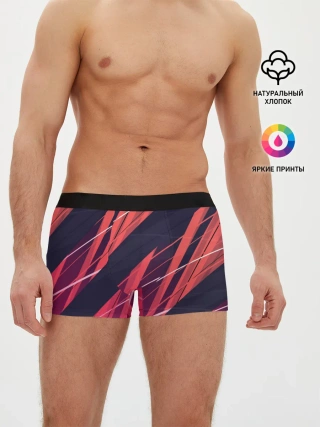 Мужские трусы боксеры / Абстракция ,,Холодный Огонь