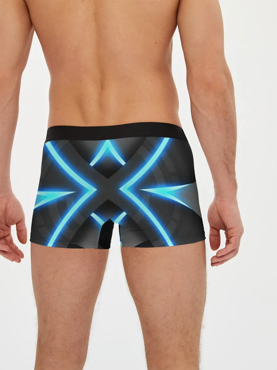 Мужские трусы боксеры / НЕОНОВЫЕ СТРЕЛКИ 3D
