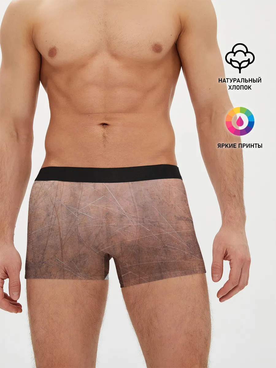 Мужские трусы боксеры / ЛАТУНЬ