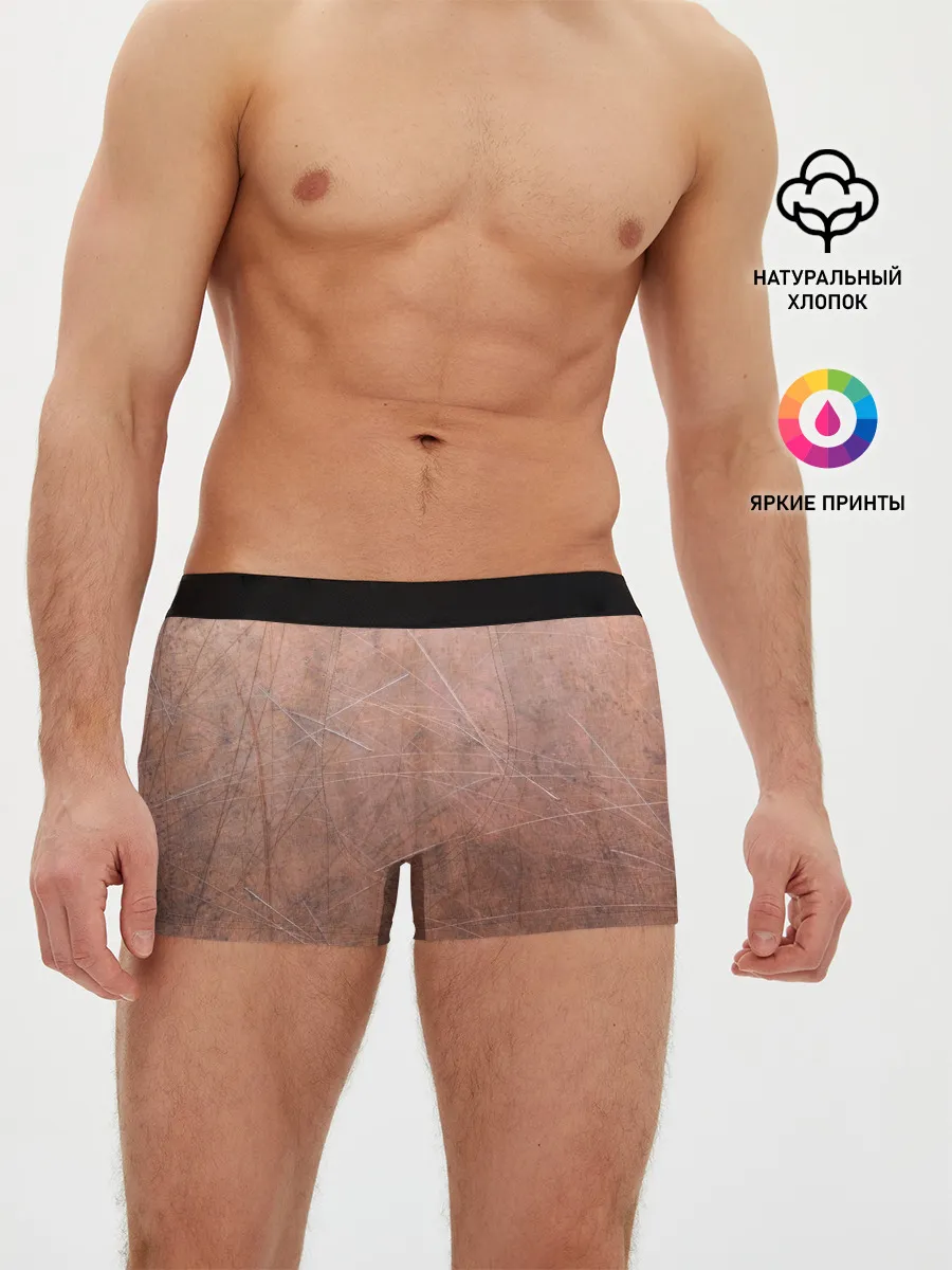 Мужские трусы боксеры / ЛАТУНЬ