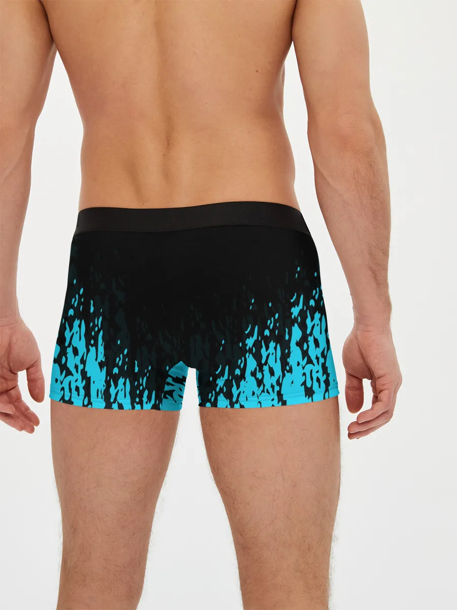 Мужские трусы боксеры / БОГ ОДИН | Узорное лицо