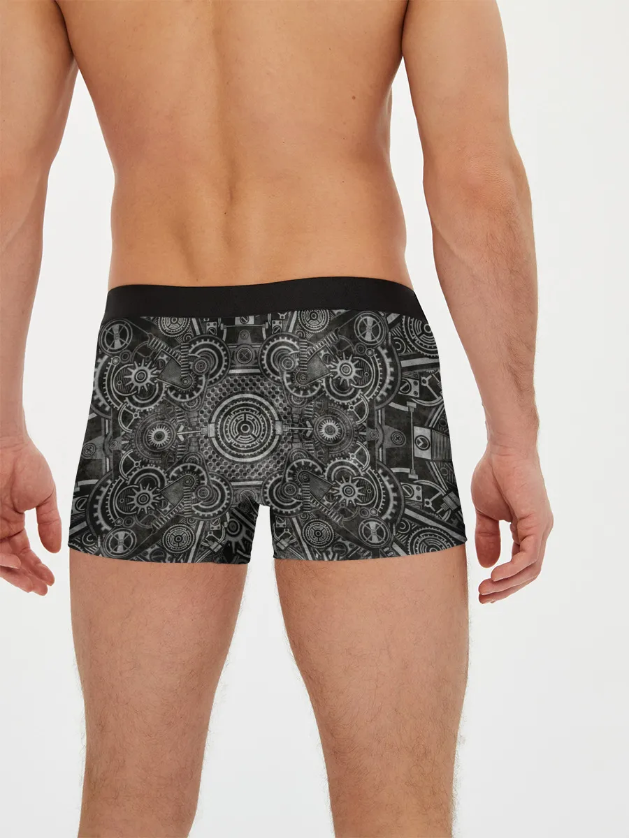 Мужские трусы боксеры / Стимпанк Механизм
