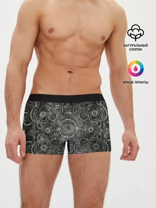 Мужские трусы боксеры / Стимпанк Механизм