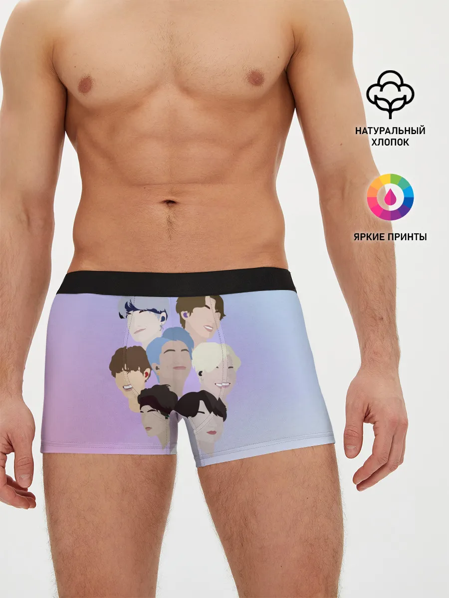 Мужские трусы боксеры / БТС Bangtan Boys BTS