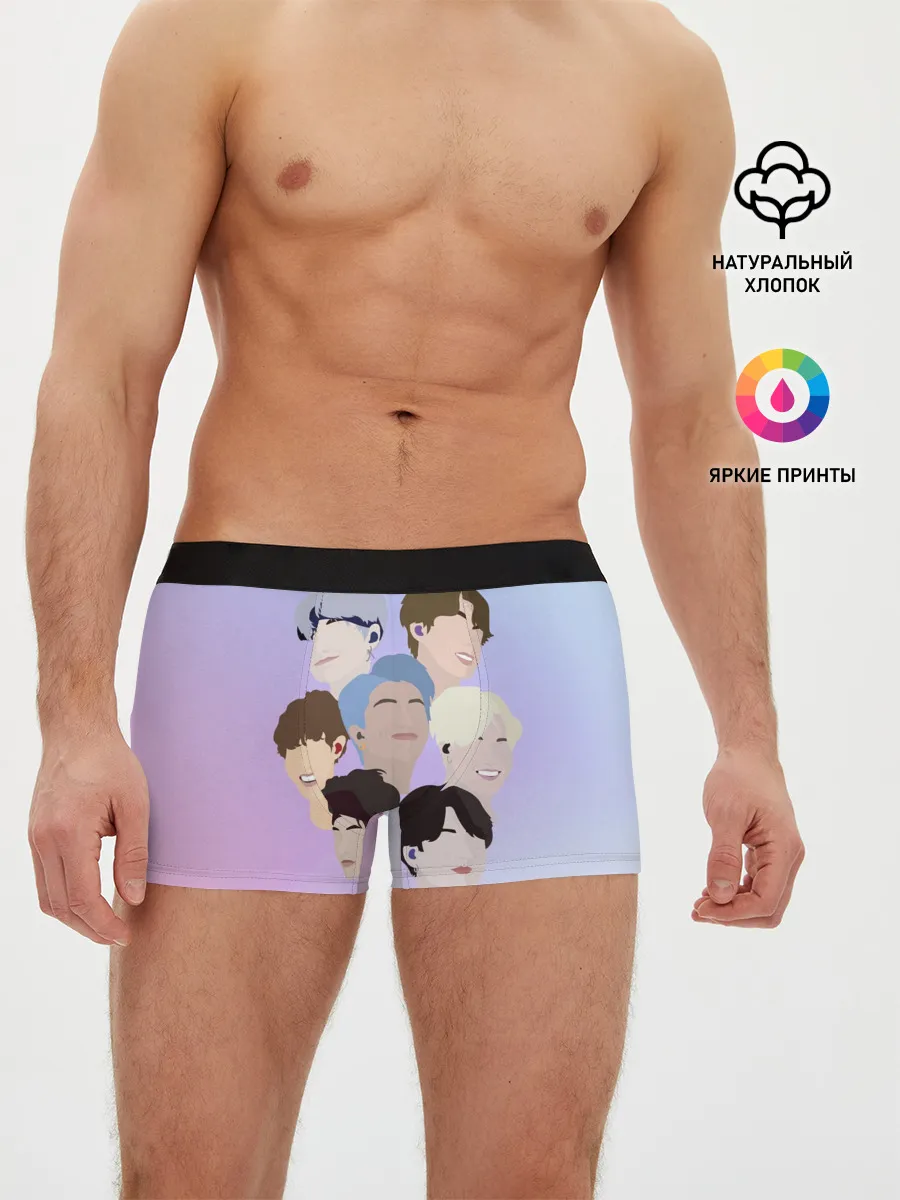 Мужские трусы боксеры / БТС Bangtan Boys BTS