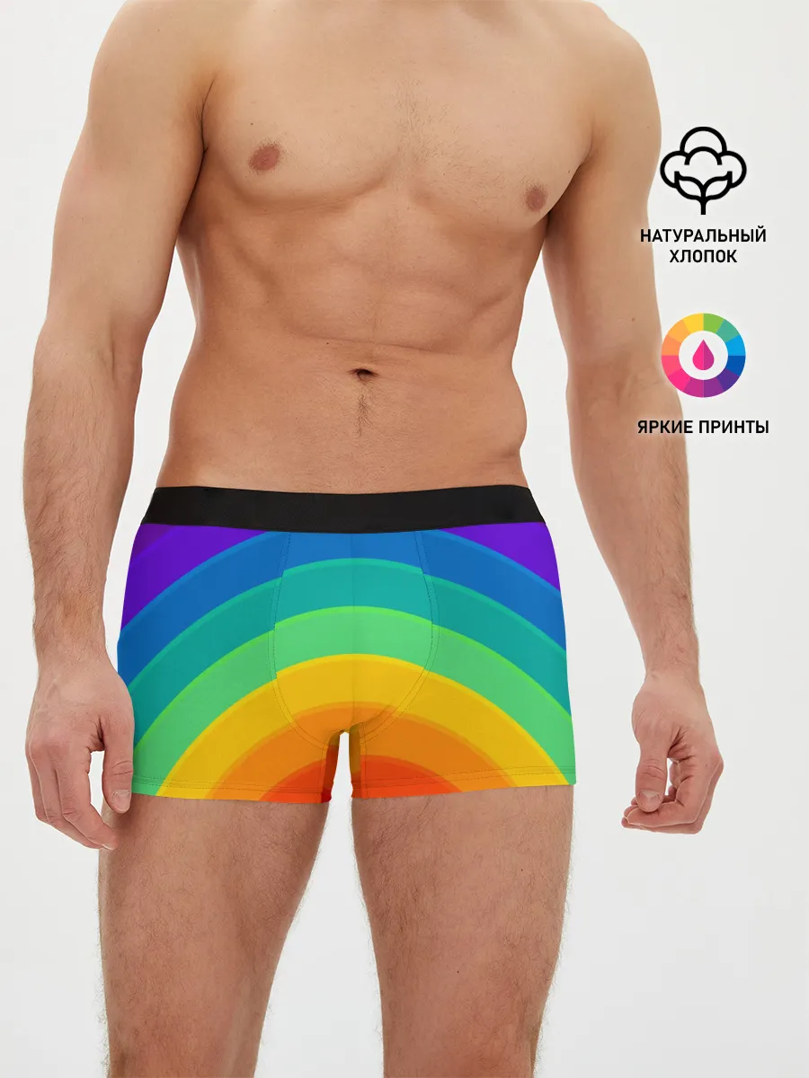 Мужские трусы боксеры / Круговая радуга